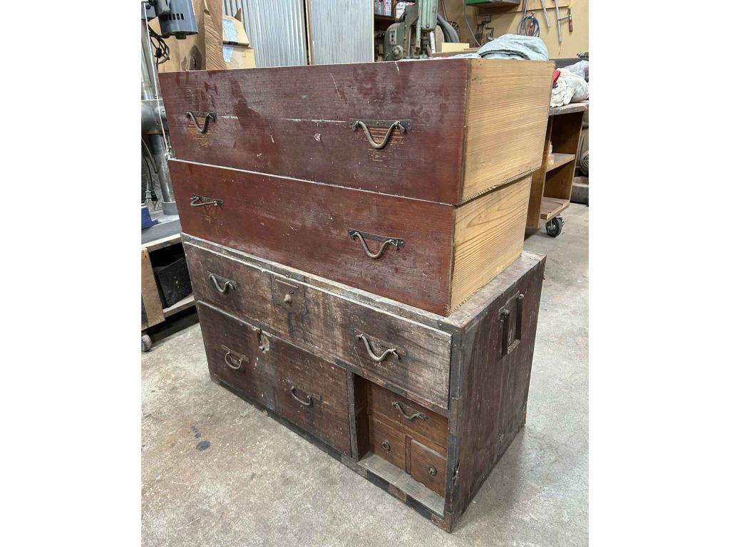 リメイク・桐ダンス（引き出し）：Before